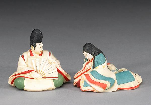 Appraisal: Netsuke and Okimono th Century Signed Ryushi The first of