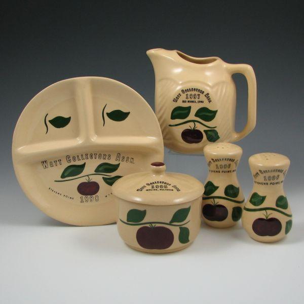 Appraisal: Watt Collectors Association and commemoratives including a grease jar and