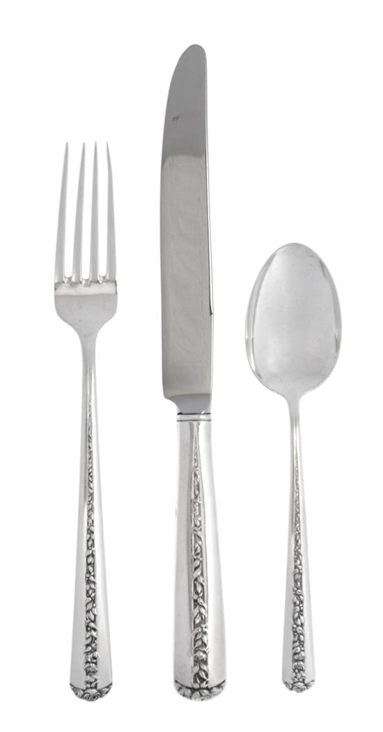 Appraisal: Sale Lot An American Silver Flatware Service Towle Silversmiths Newburyport