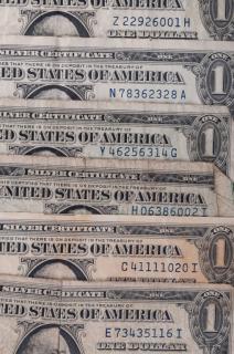 Appraisal: U S Silver Certificates Series E Includes six silver certificates