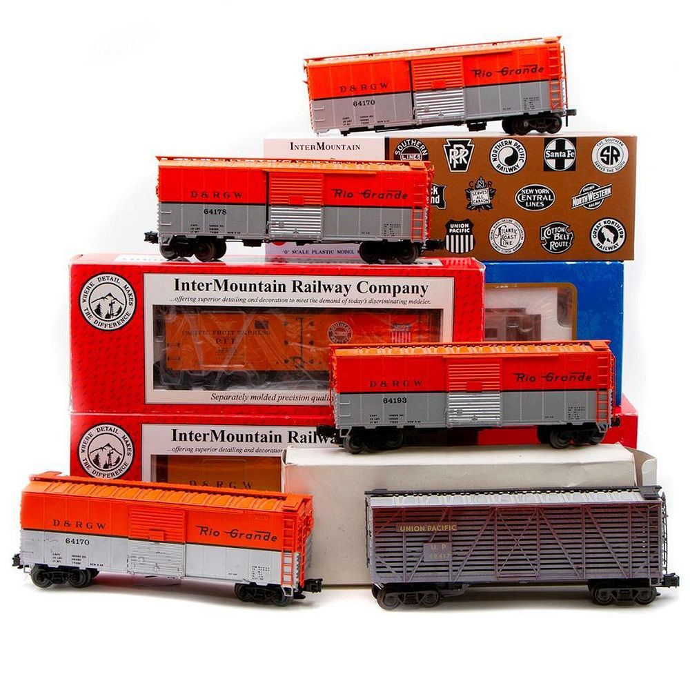 Appraisal: O Gauge Atlas InterMountain rolling stock and Red Caboose GP