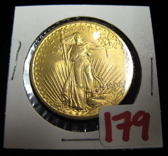 Appraisal: U S TWENTY DOLLAR GOLD COIN St Gaudens type -P