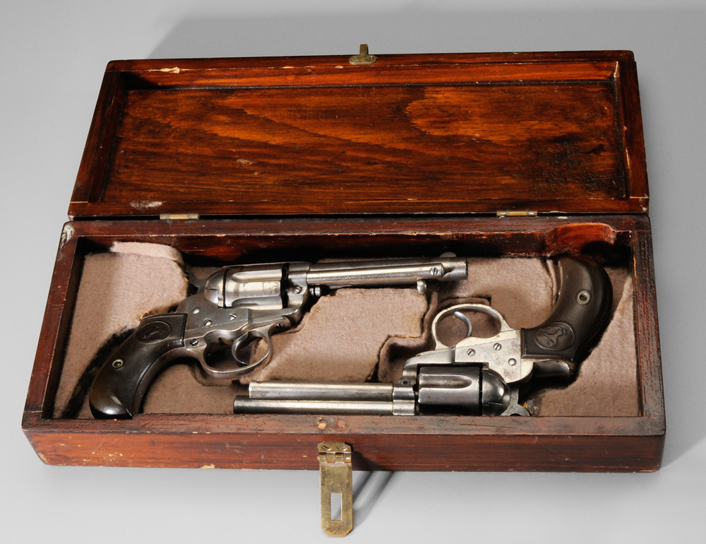 Appraisal: Pair Colt Cal Revolvers each Model Thunderer double action serial