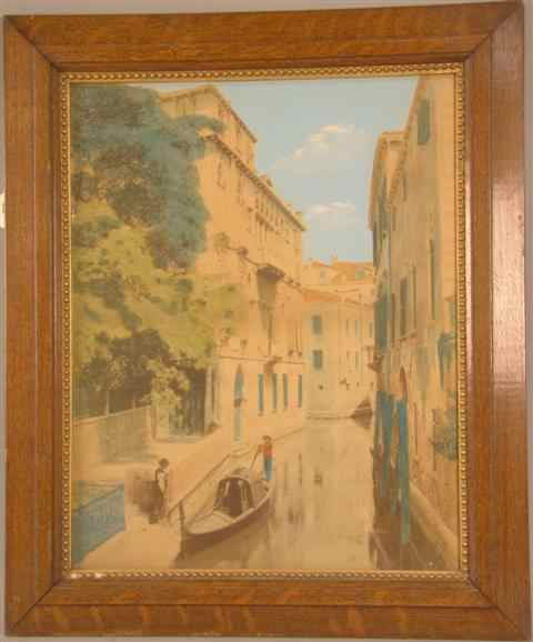 Appraisal: VENICE x in sight Framed Other Notes TPC