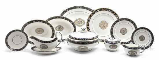 Appraisal: A Wedgwood Dinner Service for Twelve in the Runnymede pattern