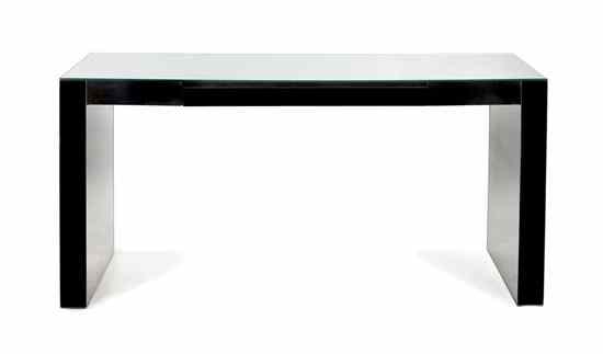 Appraisal: A Mirrored Console Table having a rectangular top over the