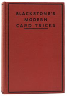 Appraisal: Blackstone Harry Blackstone s Modern Card Tricks New York George