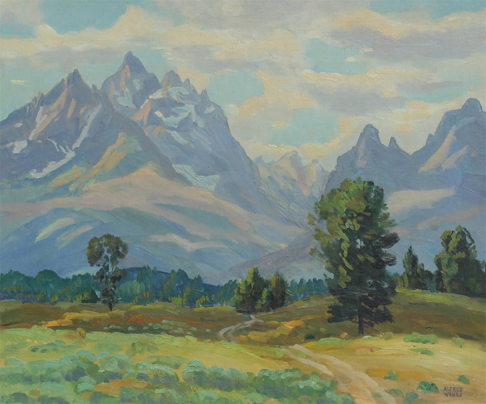 Appraisal: WANDS Alfred American - ''Grand Tetons'' Oil Canvasboard sight size