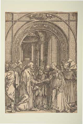 Appraisal: ALBRECHT D RER The Betrothal of the Virgin Woodcut -