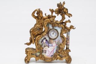 Appraisal: French Rococo Antique Rococo-style clock late th early th century