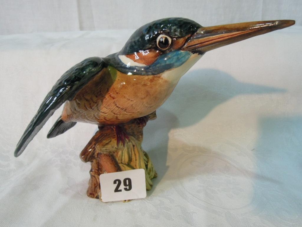 Appraisal: A Beswick model of a Kingfisher impressed number to base