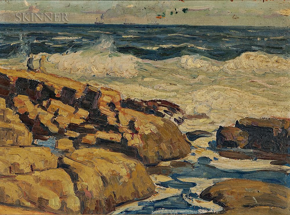 Appraisal: Aldro Thompson Hibbard American - Rockport Massachusetts A Double-sided Painting