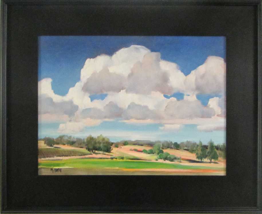 Appraisal: MARIE MARTIN OIL ON CANVAS California Oregon born Farmland with