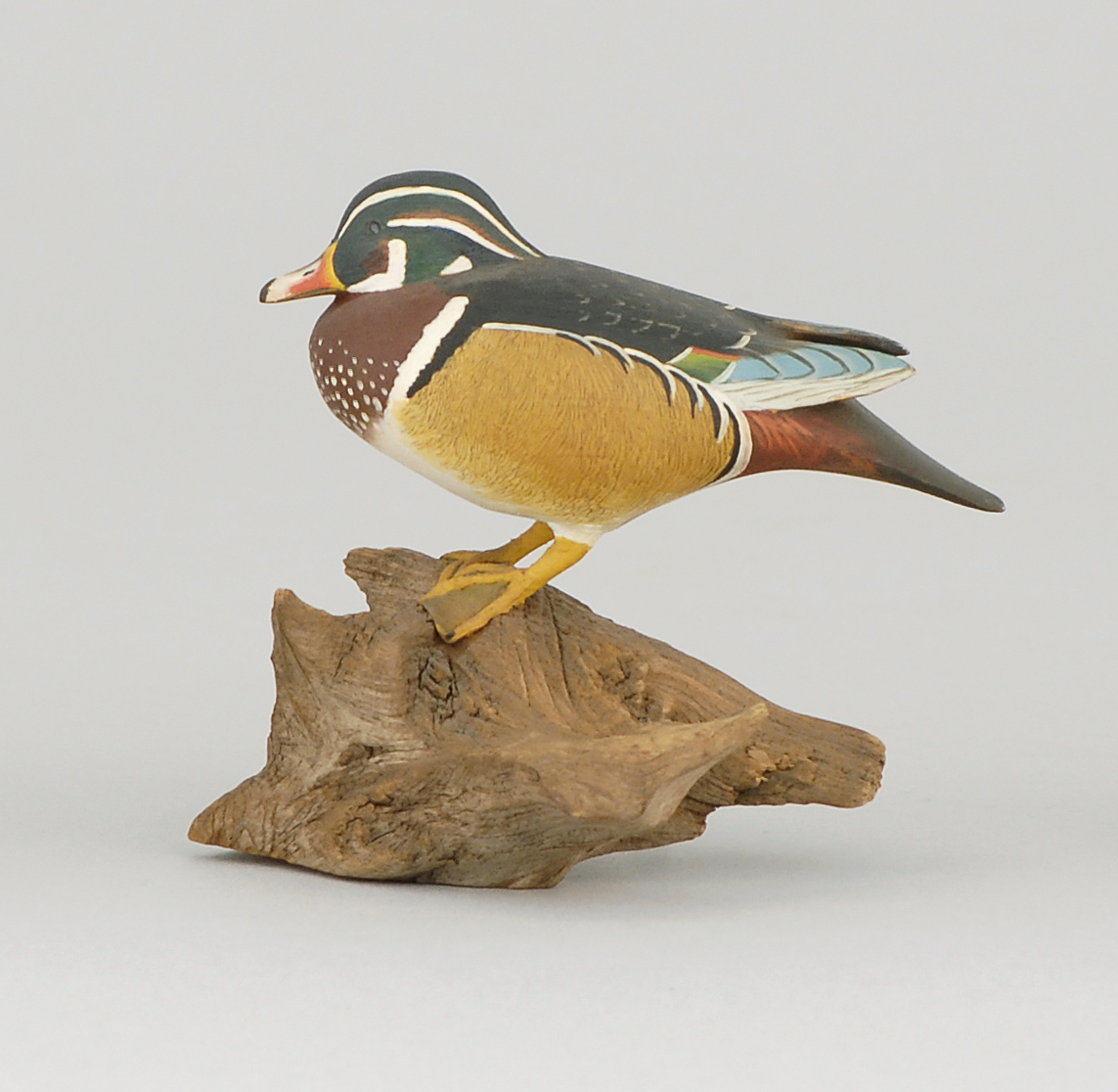 Appraisal: MINIATURE WOOD DUCK DRAKE By Harold Gibbs of Barrington Rhode