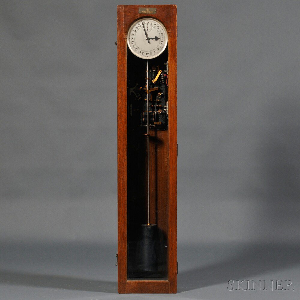 Appraisal: Synchronome Master Clock England c No with -in twenty-four-hour dial