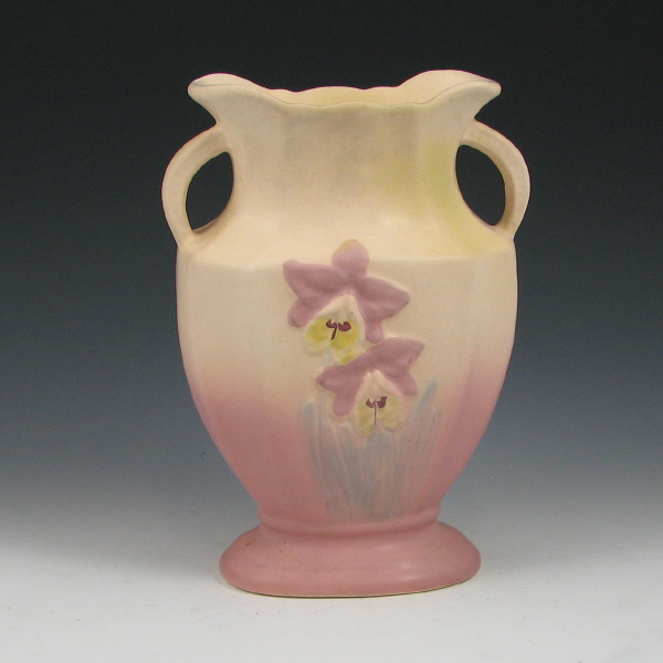 Appraisal: Hull Orchid - Vase - Mint Orchid vase in cream