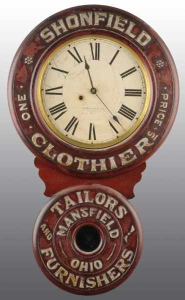 Appraisal: Shonfield Clothier s Baird Clock Description The word clothier was