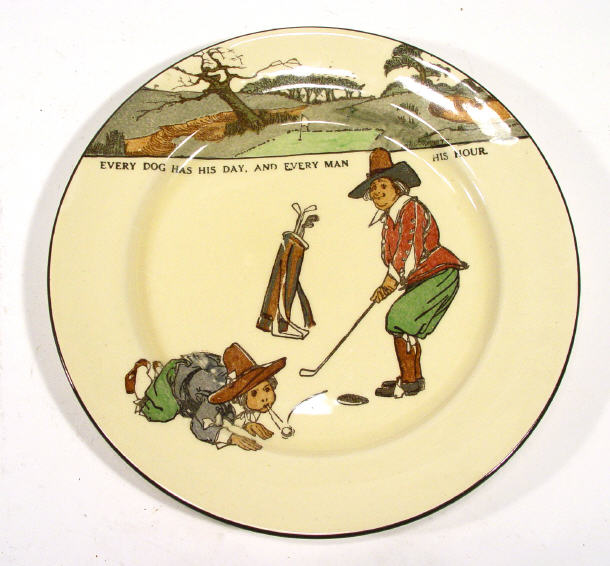 Appraisal: Royal Doulton Seriesware plate hand coloured and transfer printed with