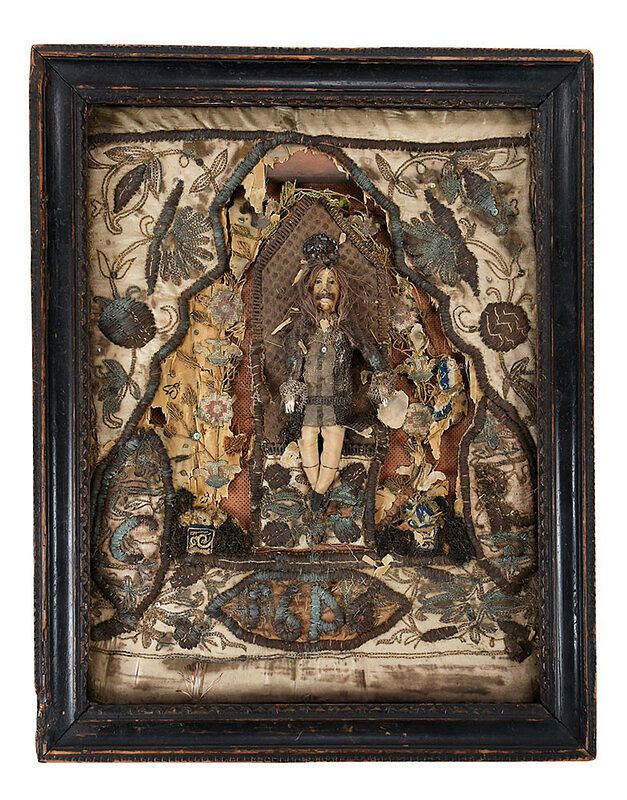 Appraisal: Charles I Raised Work Dated British three dimensional central figure