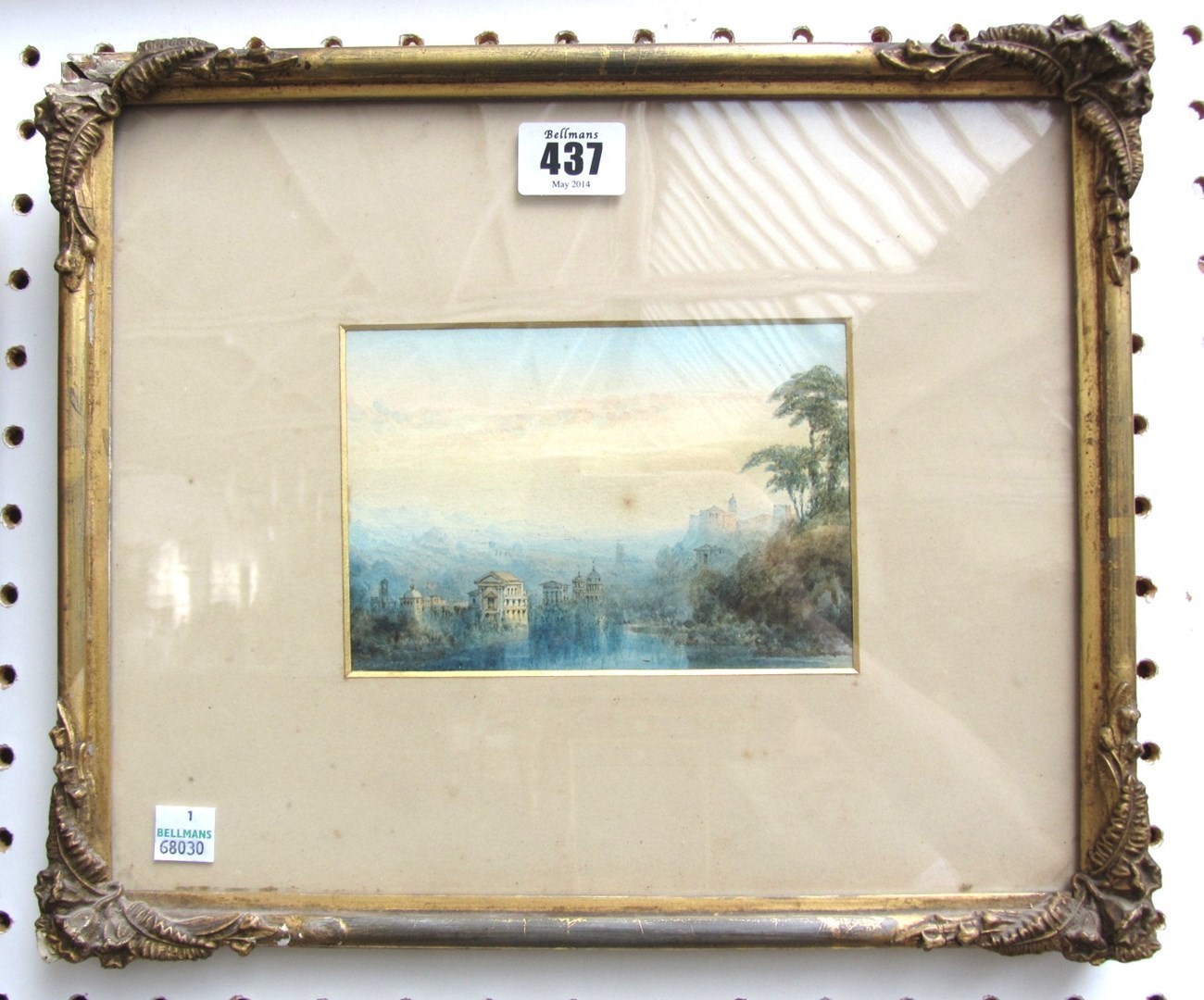 Appraisal: English School th century Italian lake scenes a pair watercolour