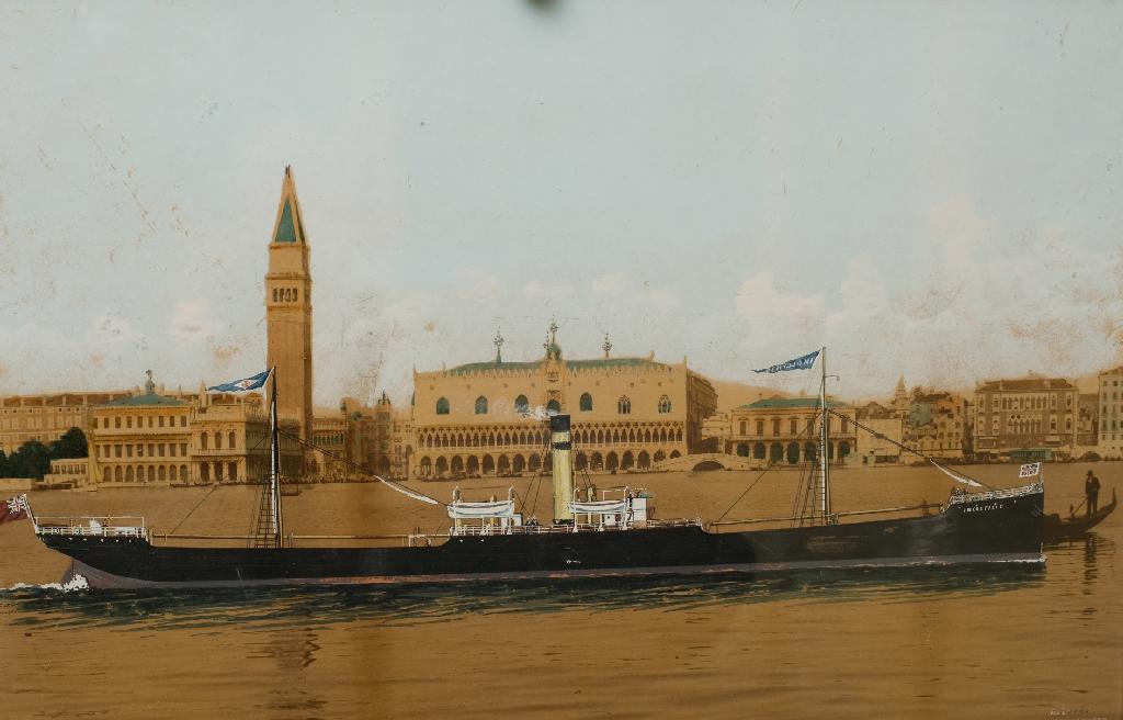 Appraisal: PIERHEAD PAINTING ANTHONY LUZZO - STEAMER INGLEFIELD IN OILS ON