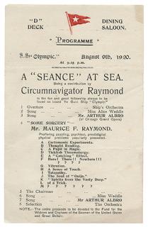 Appraisal: Archive of Great Raymond Programs from Around the World Raymond