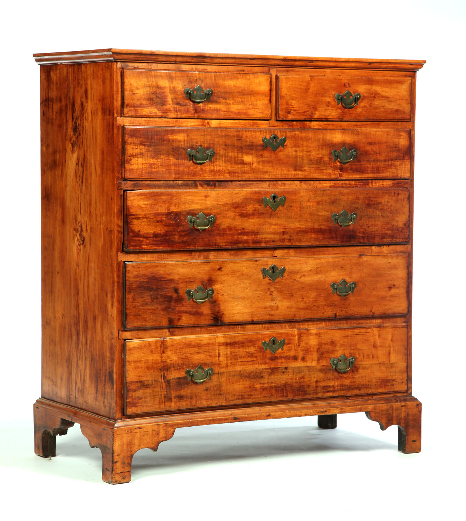 Appraisal: CHIPPENDALE CHEST American fourth quarter th century maple A two