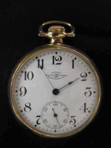 Appraisal: Ball Railroad Pocketwatch official standard mark jewel size gold-filled open