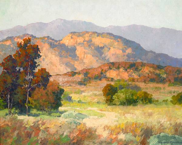 Appraisal: Maurice Braun American - Hills and Mountains signed 'Maurice Braun'