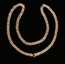 Appraisal: K Yellow Gold Chain This gold link chain is marked