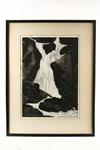 Appraisal: JAPANESE WOODBLOCK - Shinhanga Oban Tate-e of a Waterfall by