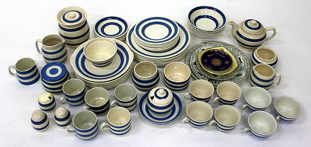 Appraisal: A LARGE QUANTITY OF CORNISH WARES to include T G