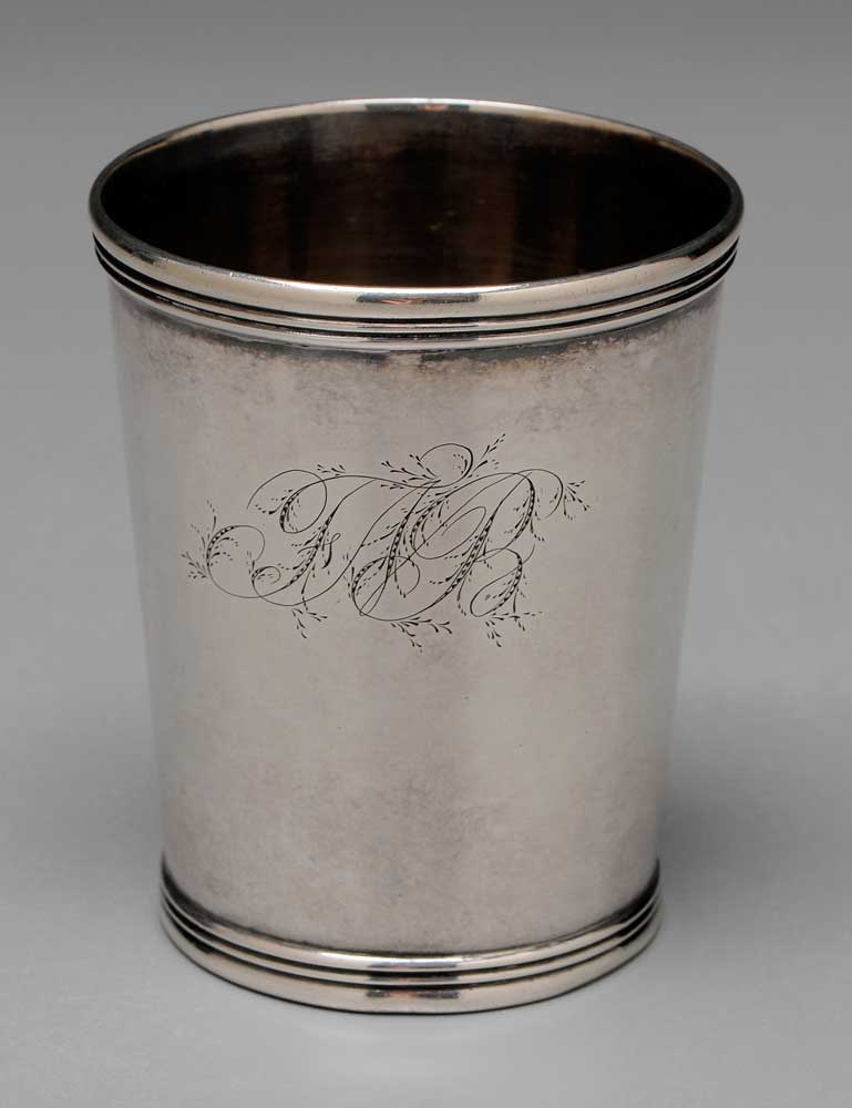 Appraisal: Kinsey Coin Silver Julep Cup American th century tapering sides