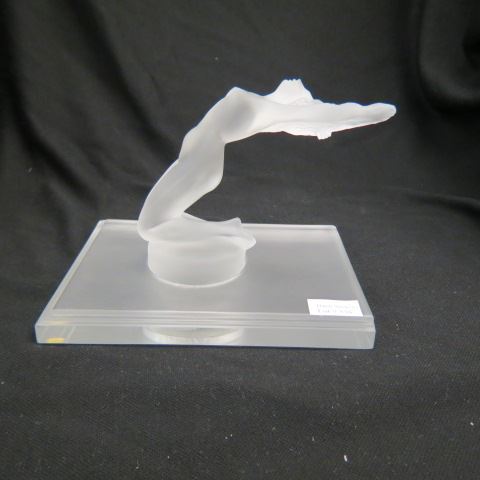 Appraisal: Lalique Crystal Figurine of Nude Woman car mascot style on