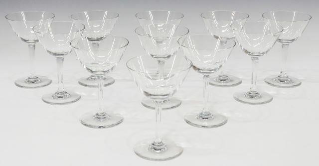 Appraisal: lot of French Baccarat crystal liquor cocktail stems tapered bowl