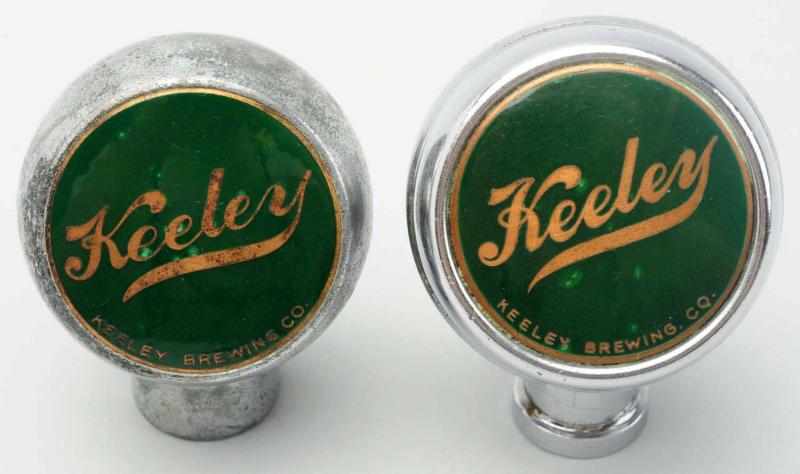 Appraisal: Lot of Keeley Beer Tap Knobs Shorter tap knob with