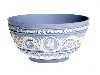 Appraisal: A WEDGWOOD LIGHT BLUE JASPER BOWL ornamented in white jasper