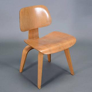 Appraisal: Eames Herman Miller DCW Walnut Chair Manufactured by Evans retailed