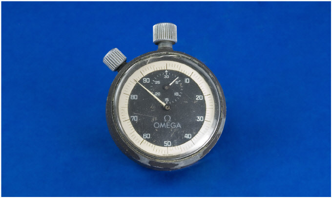 Appraisal: Omega Stopwatch In Original Fitted Case