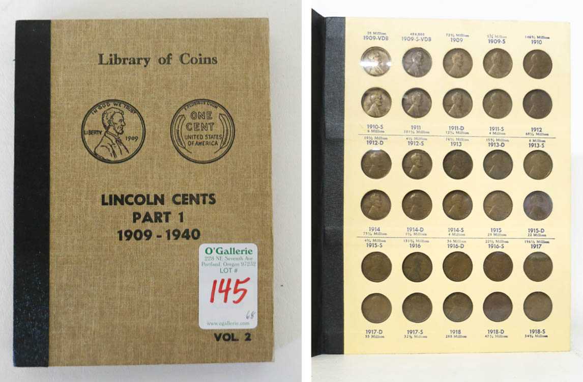 Appraisal: LINCOLN HEAD PENNY COLLECTION IN ALBUM all wheatears reverse all