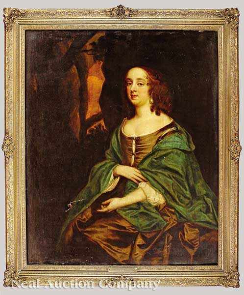 Appraisal: English School th c Portrait of Ehrengard Melusine von der