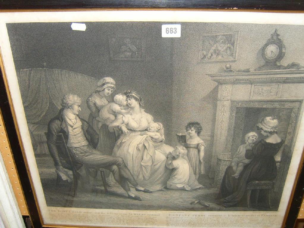 Appraisal: An early th century black and white engraving showing a