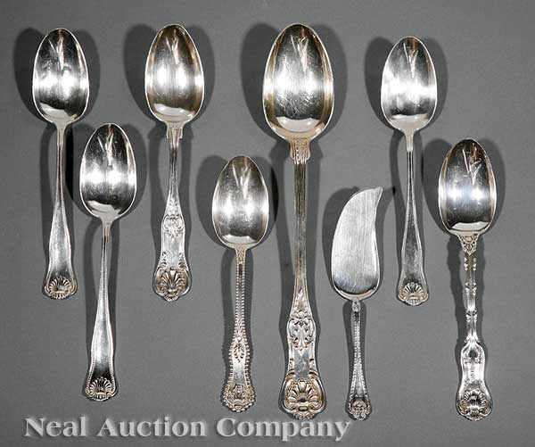 Appraisal: A Group of Antique American Sterling Silver Serving Pieces including