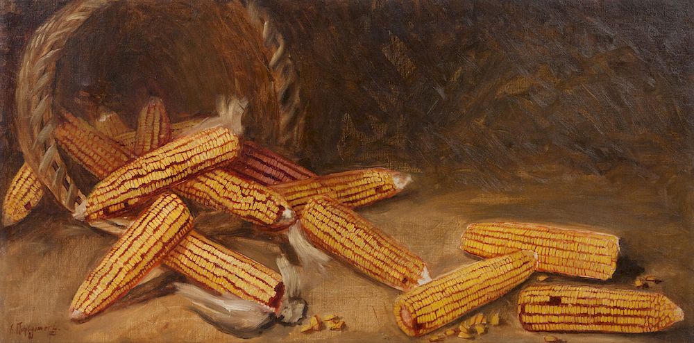 Appraisal: Alfred Montgomery American - Still Life with Corn Alfred Montgomery