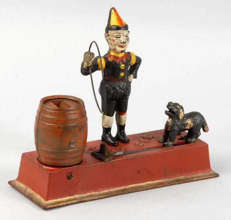 Appraisal: Cast Iron Trick Dog Mechanical Bank Description Manufactured by Hubley