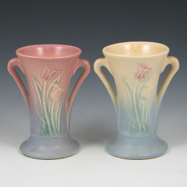 Appraisal: Hull Tulip - Vases Lot of two Tulip - -