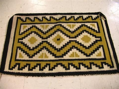 Appraisal: SMALL SOUTHWESTERN STYLE RUG A southwestern style rug measuring with