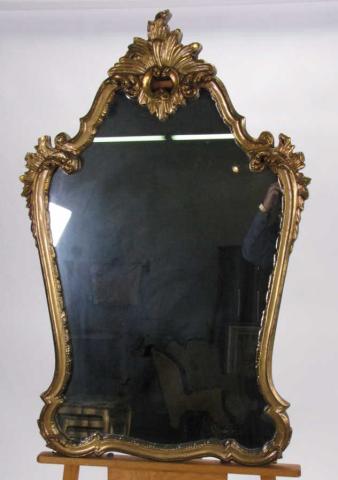 Appraisal: Period-style decorator wall mirror cast composite frame h x w