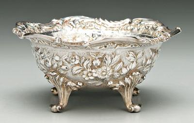 Appraisal: Kirk Repouss coin silver bowl round with floral repouss body