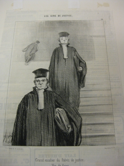 Appraisal: HONOR DAUMIER Les Gens de Justice Lithograph x mm x